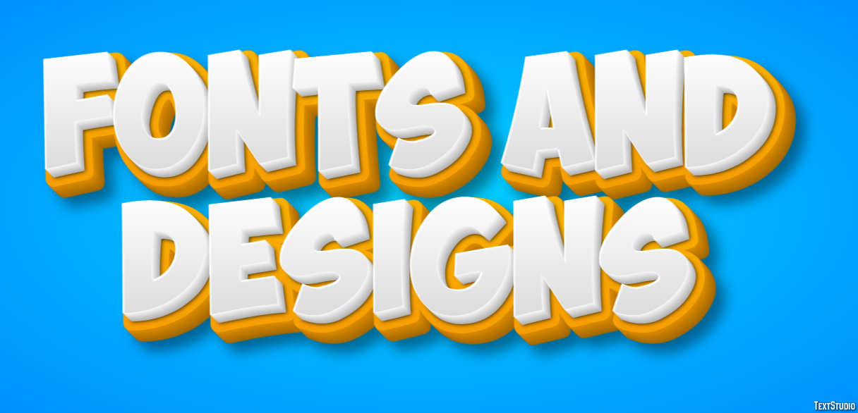 Fonts And Designs Texteffekt