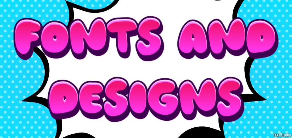 Fonts And Designs Efekt tekstowy