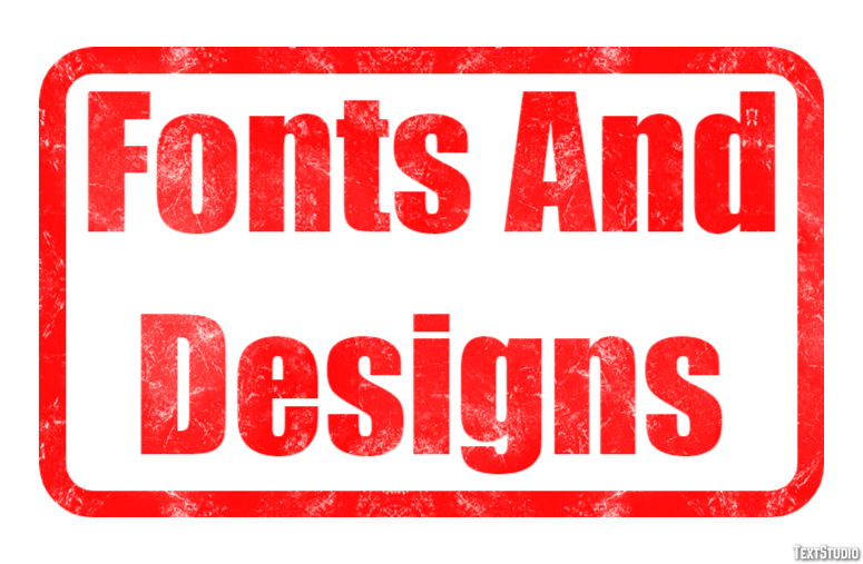 Fonts And Designs Efekt tekstowy