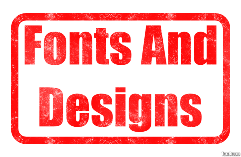 Fonts And Designs Texteffekt