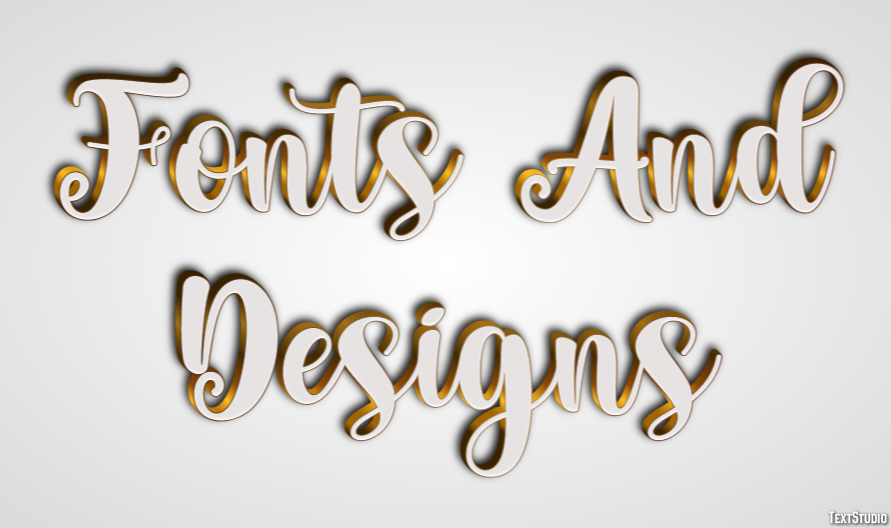 Fonts And Designs Efekt tekstowy
