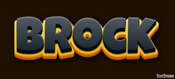 Brock Text Effect