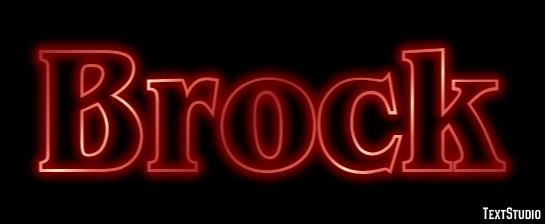 Brock Text Effect