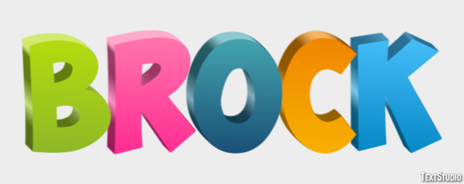 Brock Text Effect