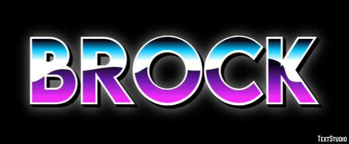 Brock Text Effect