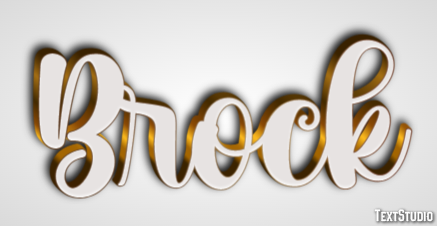 Brock Text Effect