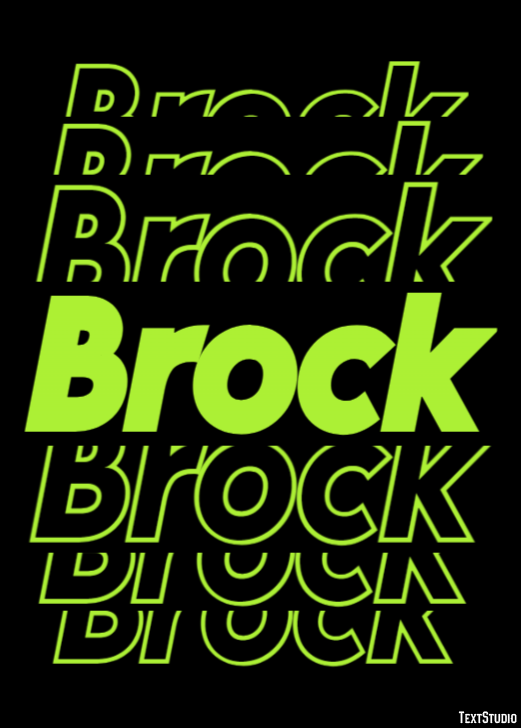 Brock Text Effect