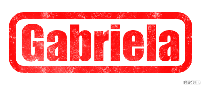 Gabriela Efecto de Texto