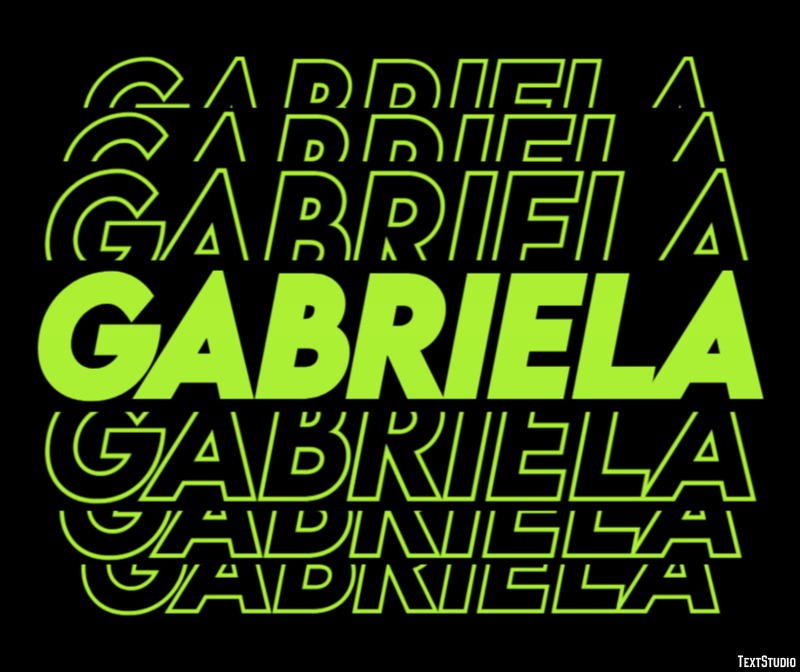 Gabriela Efecto de Texto