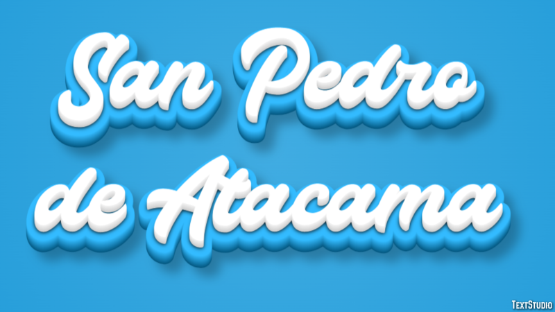 San Pedro de Atacama Effetto testo