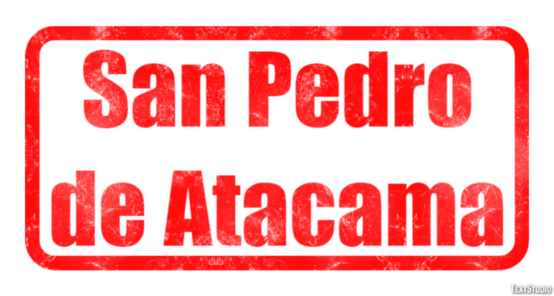 San Pedro de Atacama Effetto testo