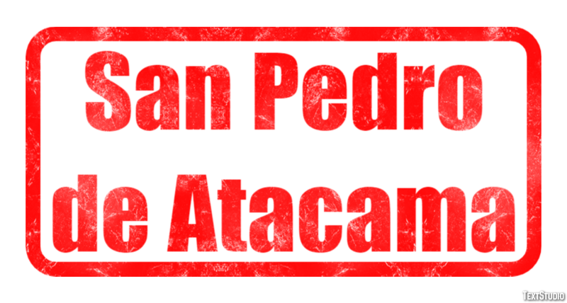 San Pedro de Atacama Effetto testo