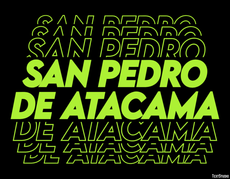 San Pedro de Atacama Effetto testo