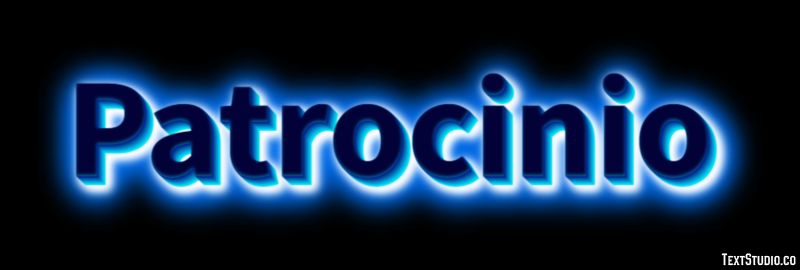 Patrocinio Efeito de texto