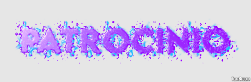 Patrocinio Efecto de texto
