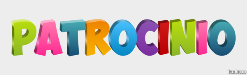 Patrocinio Efecto de Texto