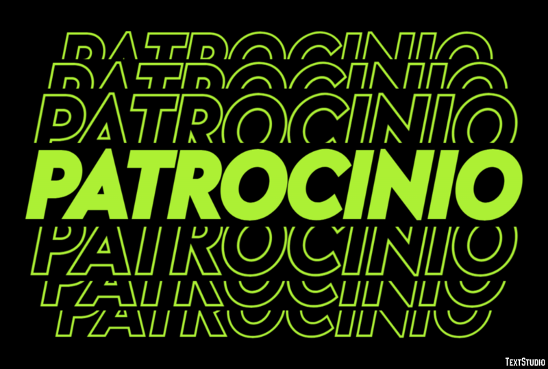 Patrocinio Efecto de Texto
