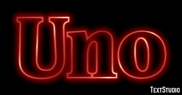 Uno Texteffekt
