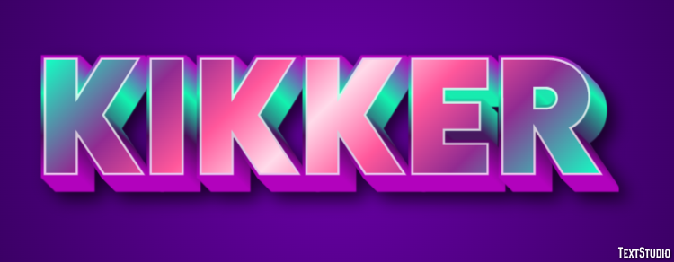 Kikker Efecto de texto
