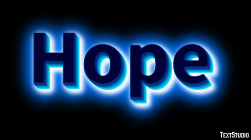 Hope Efeito de texto