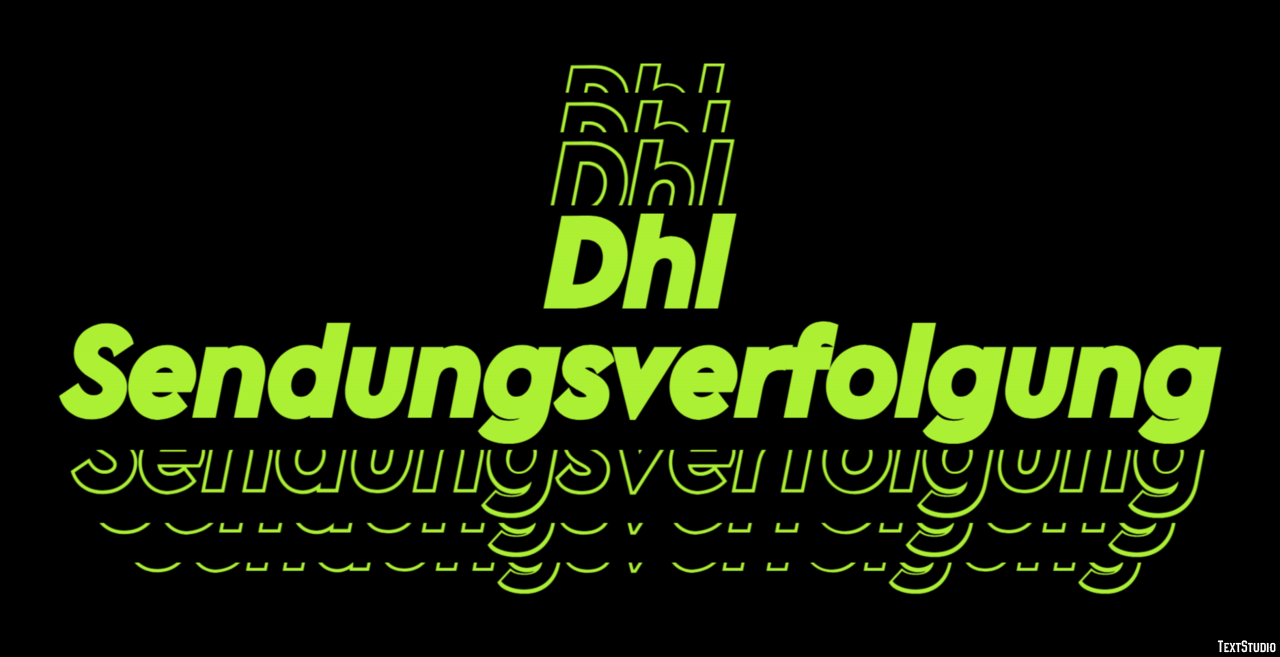 Dhl Sendungsverfolgung Effetto testo