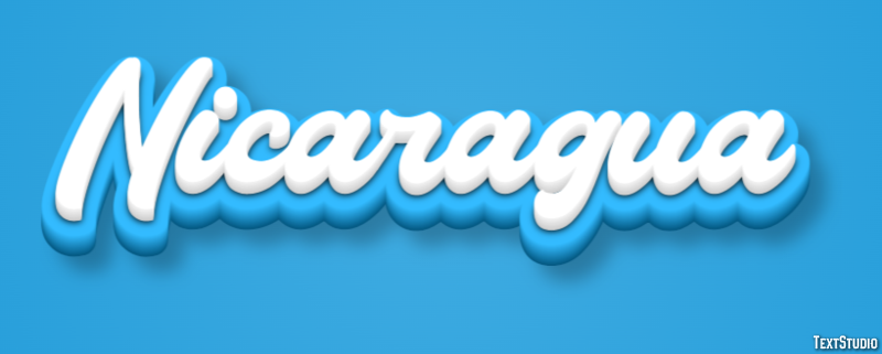 Nicaragua Text effect