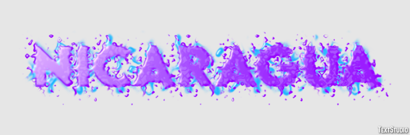 Nicaragua Text effect