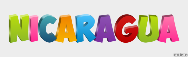 Nicaragua Text effect