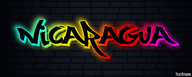 Nicaragua Text effect