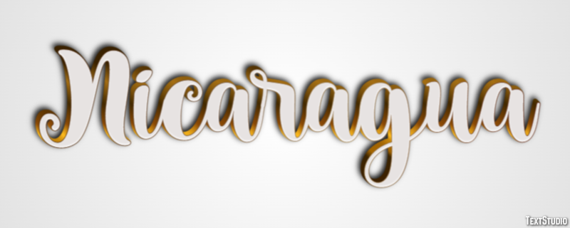 Nicaragua Text effect