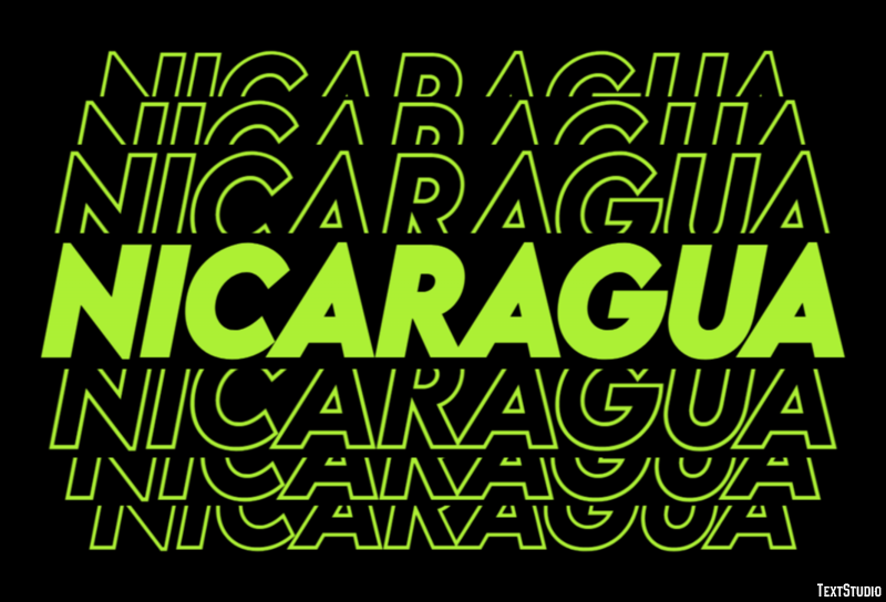 Nicaragua Text effect