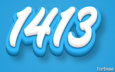 1413 Effetto testo