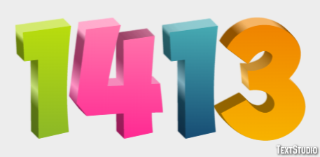 1413 Effetto testo