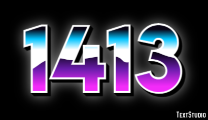 1413 Text Effect