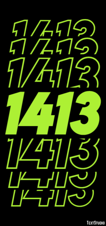 1413 Text Effect