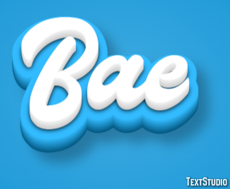 Bae Text effect