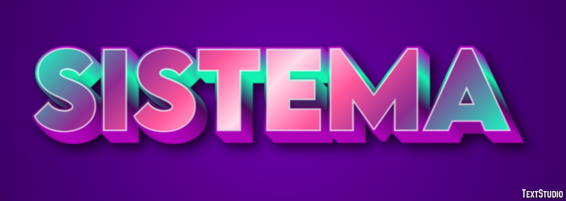 Sistema Efeito de texto