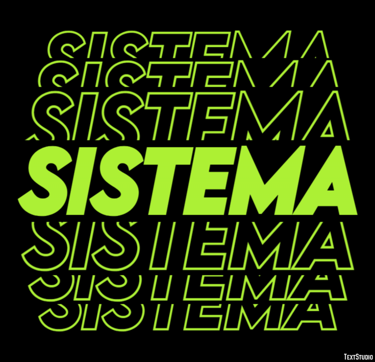 Sistema Efeito de texto