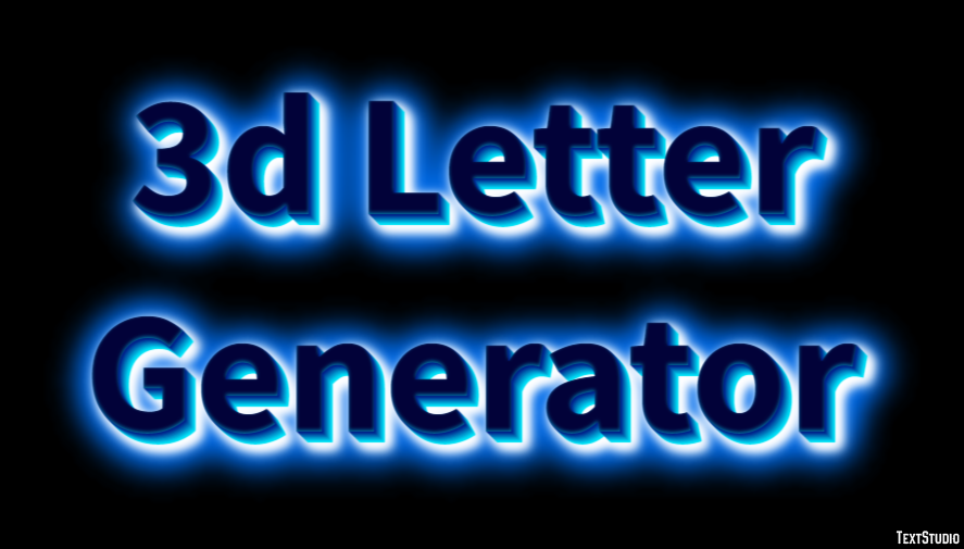 3d Letter Generator Effetto testo
