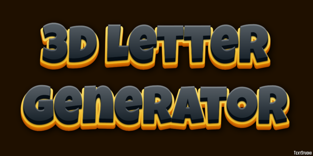 3d Letter Generator Effetto testo