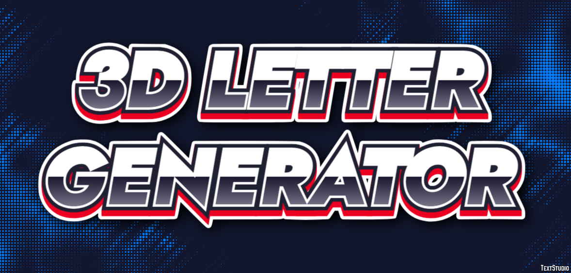 3d Letter Generator Effetto testo