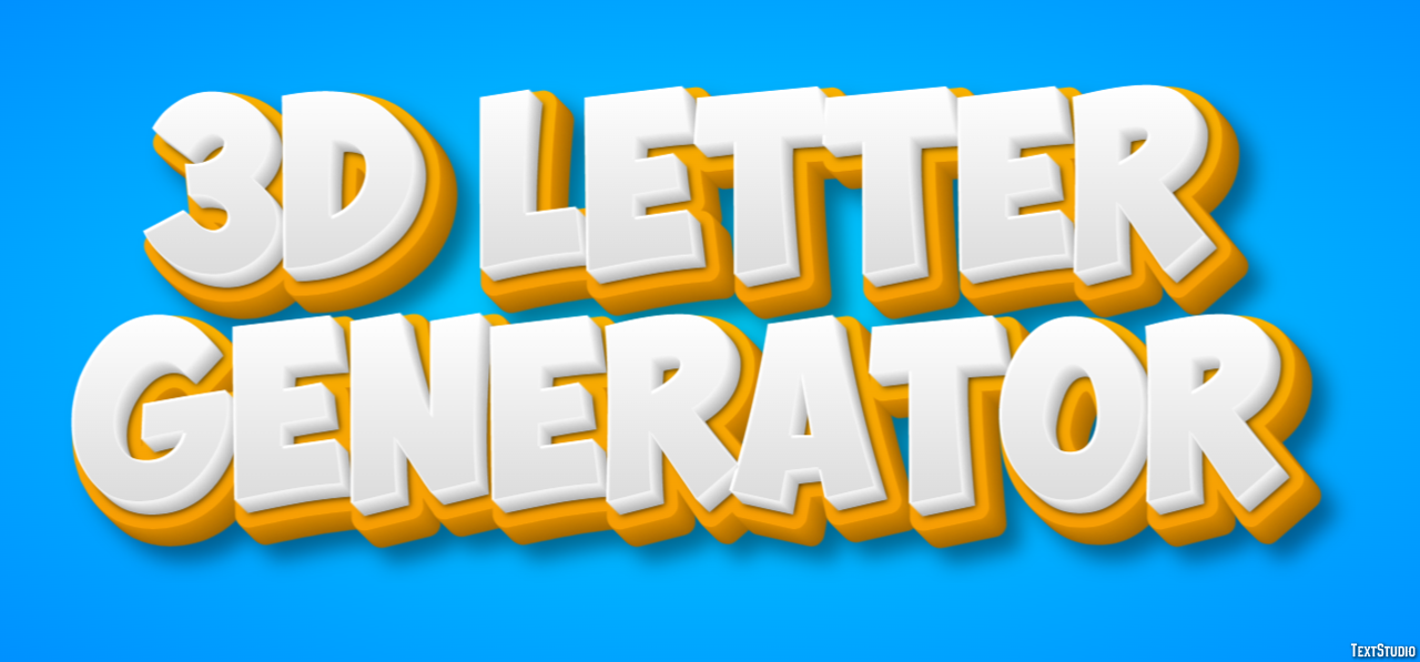 3d Letter Generator Effetto testo