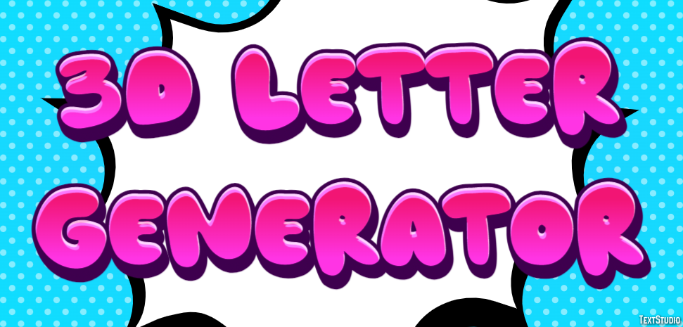 3d Letter Generator Effetto testo