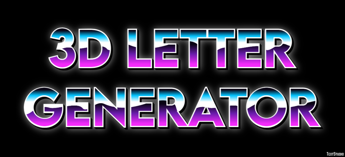 3d Letter Generator Effetto testo
