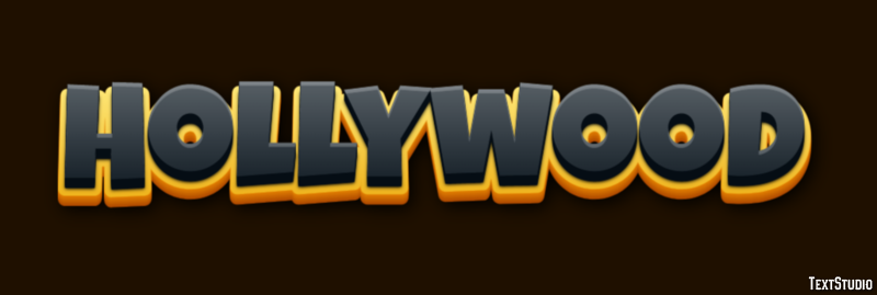 Hollywood Effetto testo