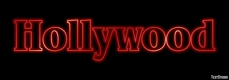 Hollywood Effetto testo