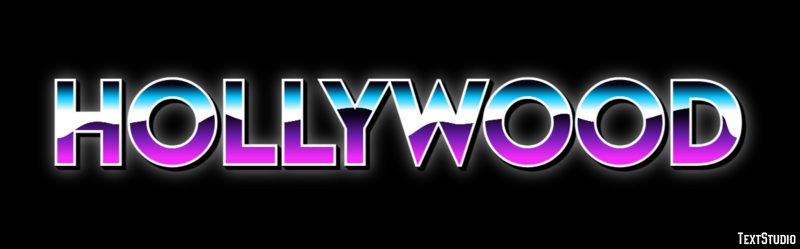 Hollywood Effetto testo