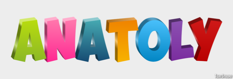 Anatoly Эффект текста