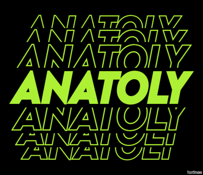 Anatoly Эффект текста