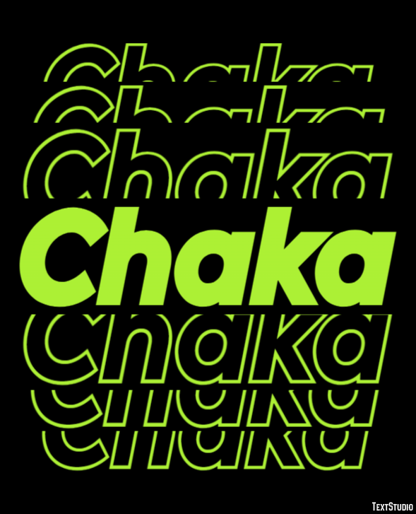 Chaka Text Effect